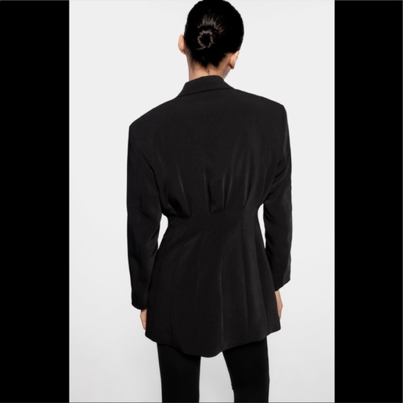 ZARA BLOGGERS FAV NWT LONG BLAZER WITH JEWEL BUTTONS - Picture 10 of 16